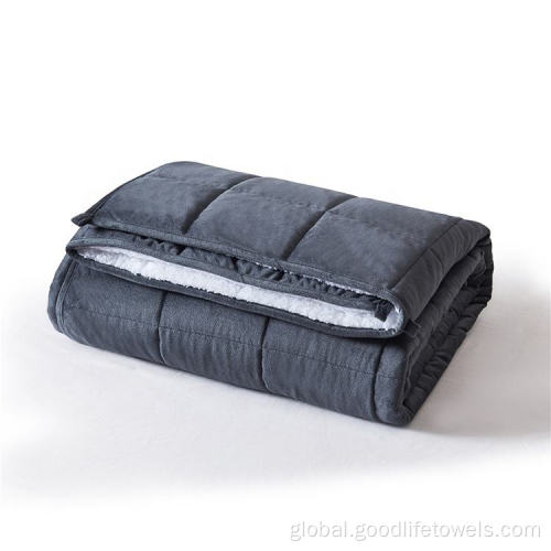 China Custom Dual Sided Polyester Sherpa Fleece Weighted Blanket Manufactory